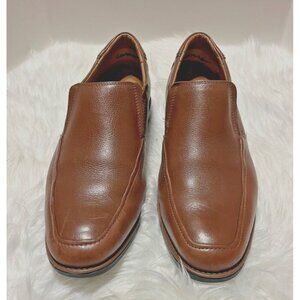 NORDSTROM Rack Mens Size 11M Leather Slip On Dress Shoes Brown Absolut Comfort